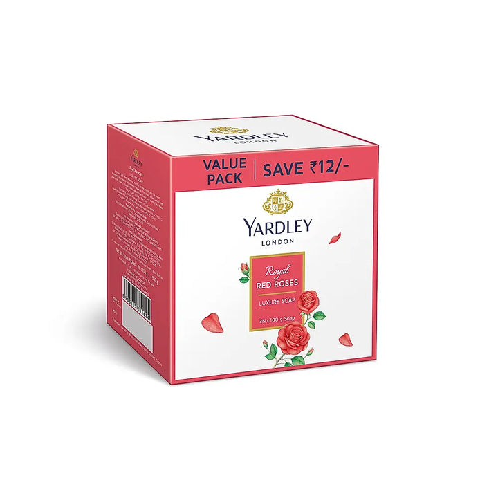 Royal Red Rose Luxury Soap Pack of 3 (3 X 100g)