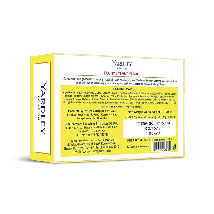 Clear Gel Bar Peony & Ylang Ylang 125g
