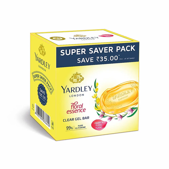 Clear Gel Bar Peony & Ylang Ylang - 125gx3