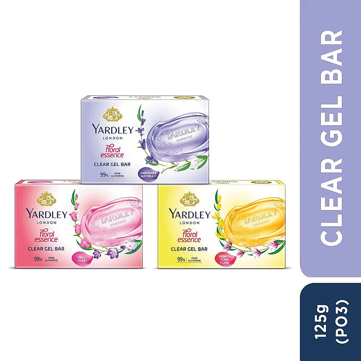 Clear gel bar- Pack of 3 - 125g x 3