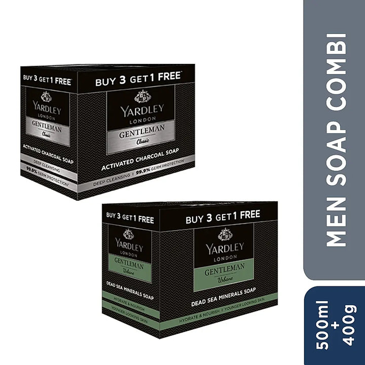 Men Soap pack of 6 + 2 free combi (GMC soap pack of 3+1 & GMU soap pack of 3+1)