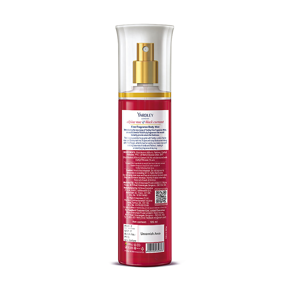 Fine Fragrance Mist – Alpine Rose & Black Currant – 135 ml