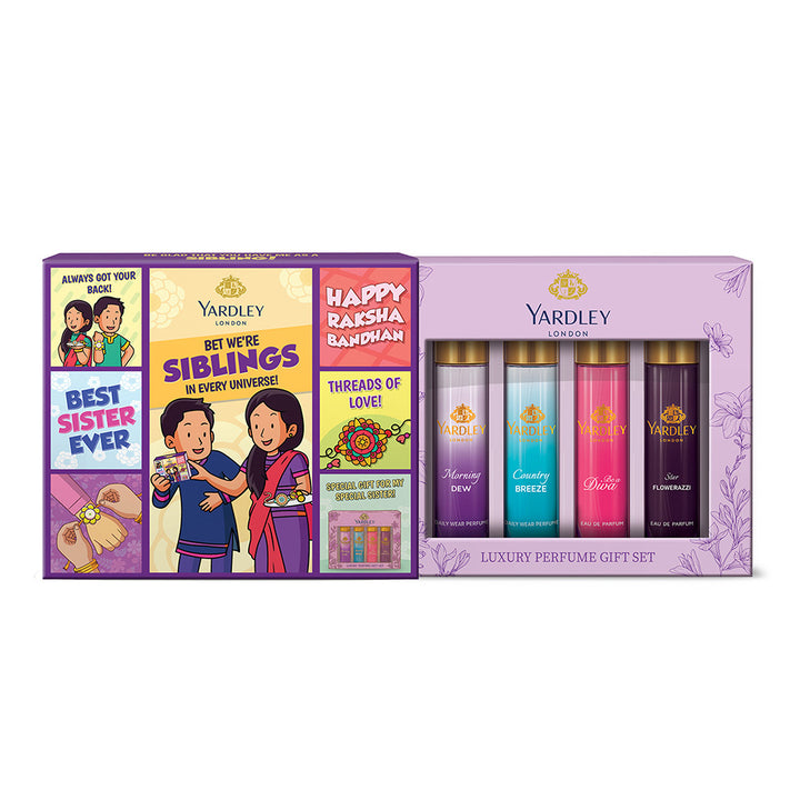 Rakhi Special Yardley Luxury Perfume Gift Set Women 18ml X 4