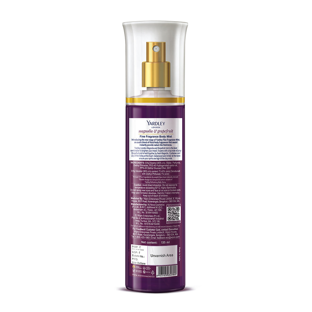 Fine Fragrance Mist – Magnolia & Grapefruit – 135 ml