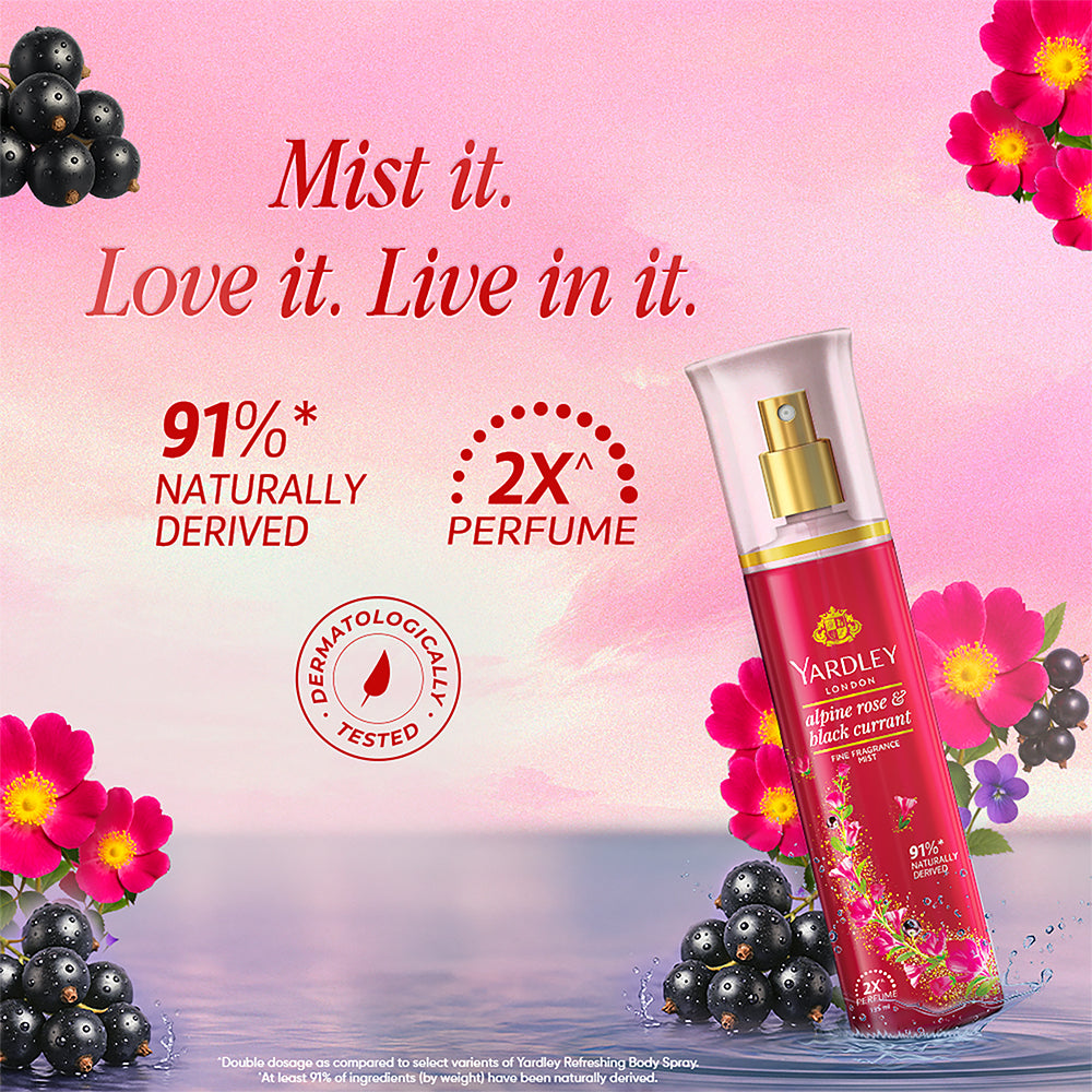 Fine Fragrance Mist – Alpine Rose & Black Currant – 135 ml