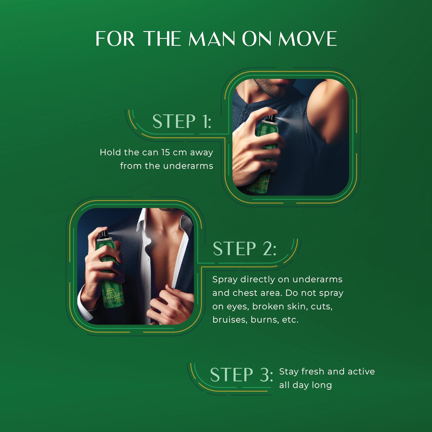 Yardley Gentleman Oxford Vibe No Gas Perfumed Deodrant | No Gas Deo For Men | 2X Perfume | 12 Hours Action | 120ml