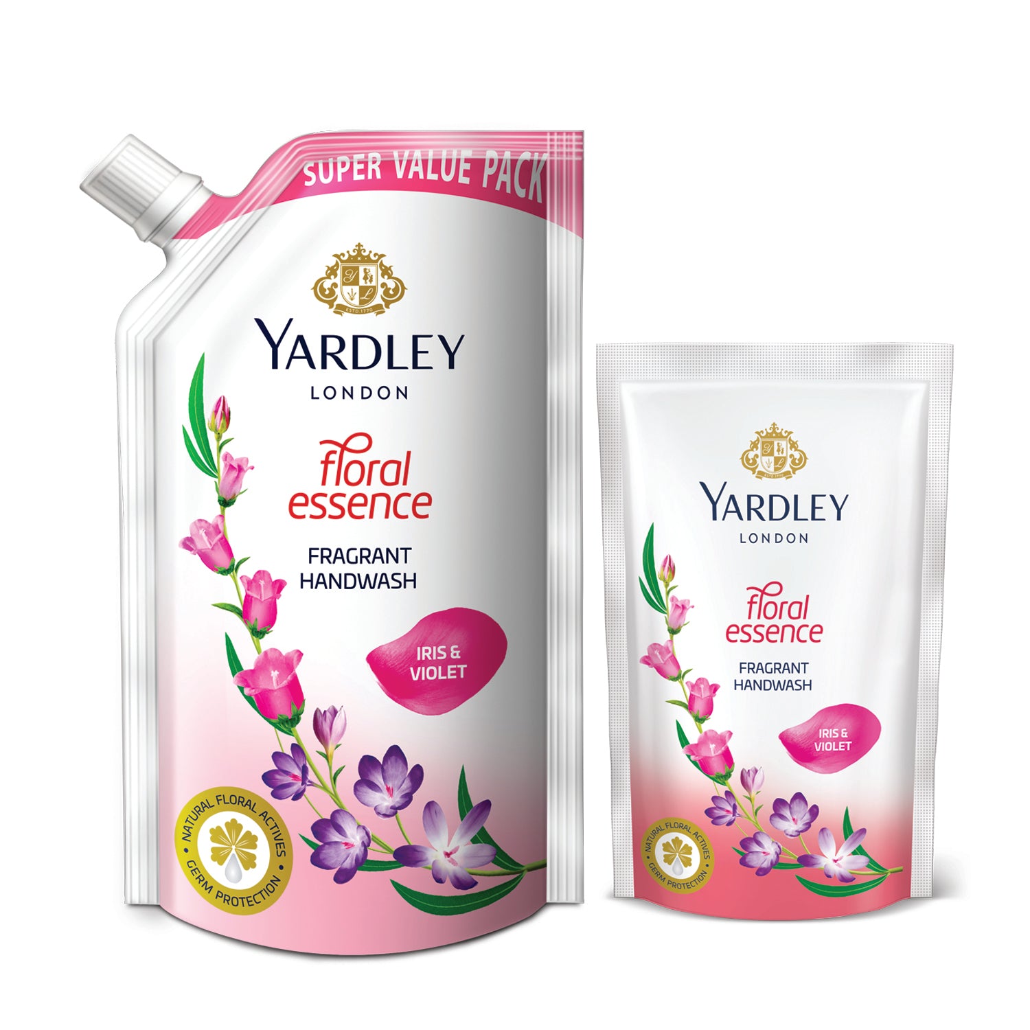 Floral essence Iris & violet Fragrant Handwash 750ml +180ml Free