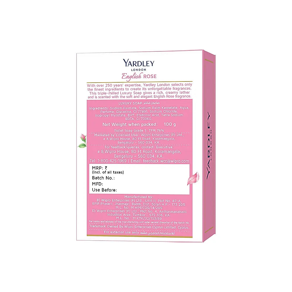 English Rose Luxury Soap 100g