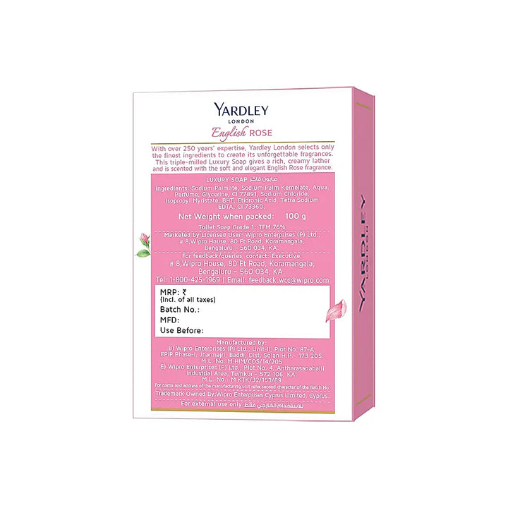 English Rose Luxury Soap 100g