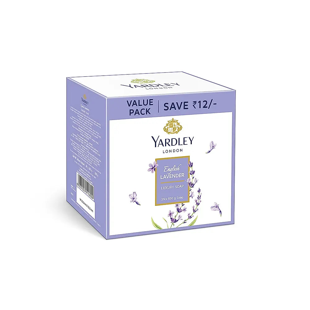 English Lavender Luxury Soap Pack of 3 (3 X 100g)