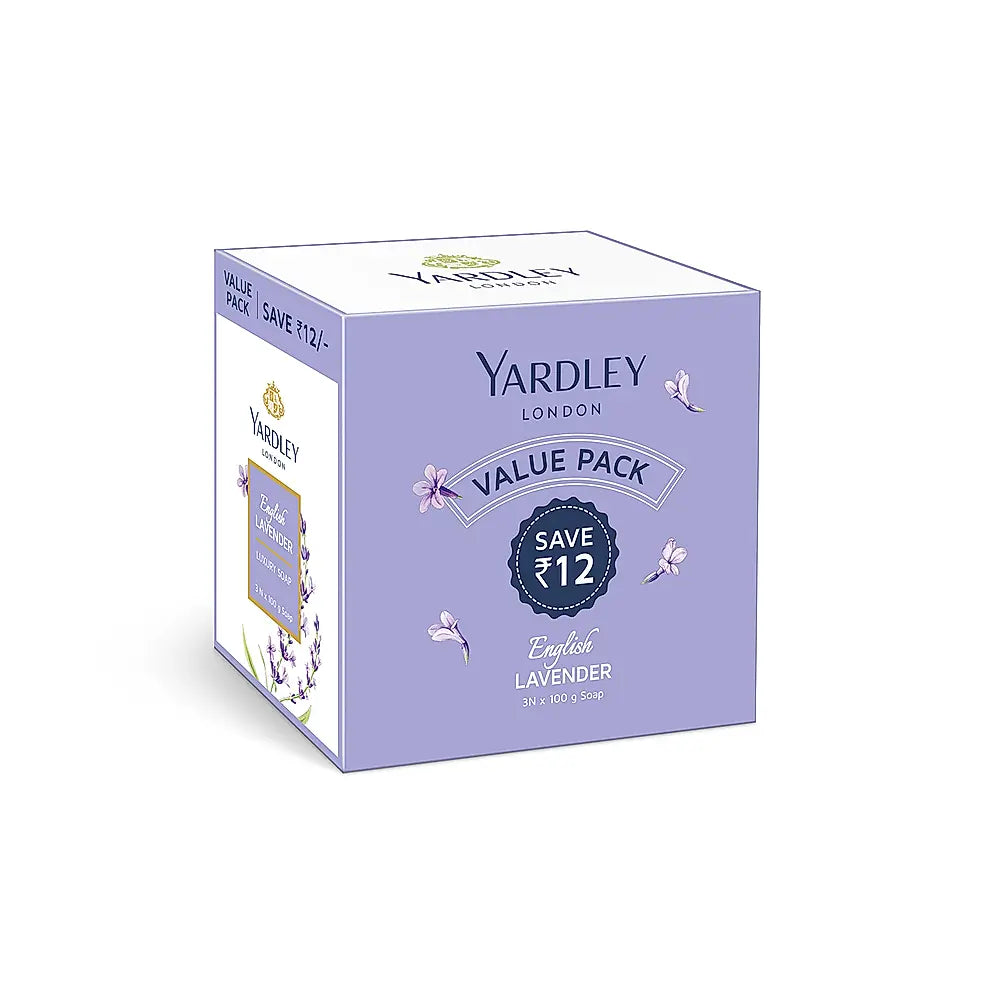 English Lavender Luxury Soap Pack of 3 (3 X 100g)