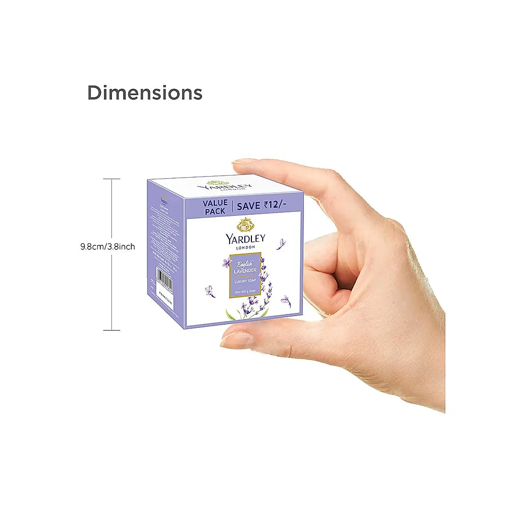 English Lavender Luxury Soap Pack of 3 (3 X 100g)