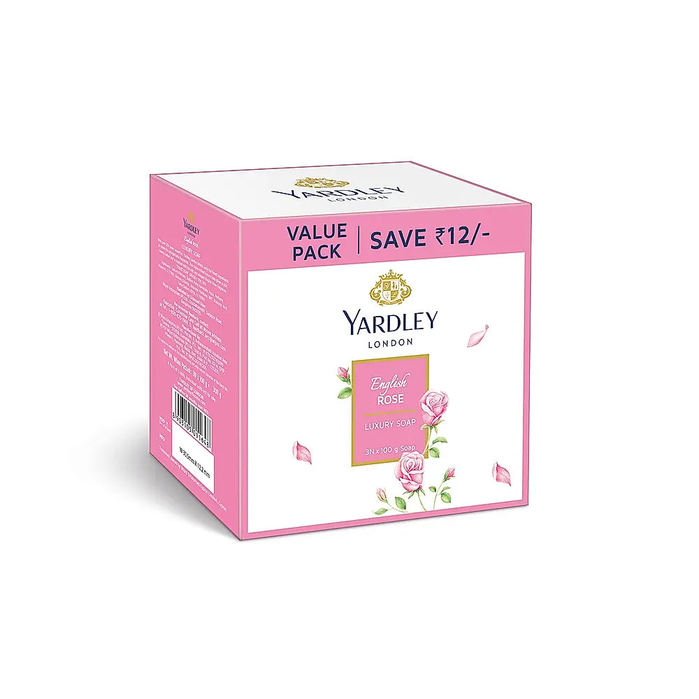 English Rose Luxury Soap Pack of 3 (3 X 100g)