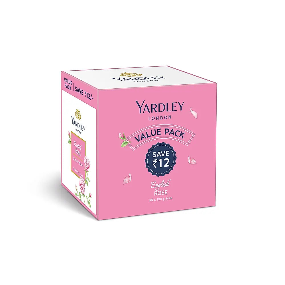 English Rose Luxury Soap Pack of 3 (3 X 100g)