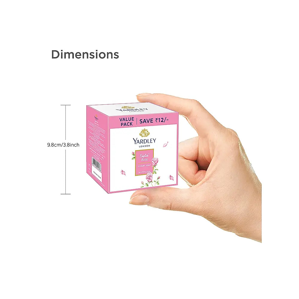 English Rose Luxury Soap Pack of 3 (3 X 100g)