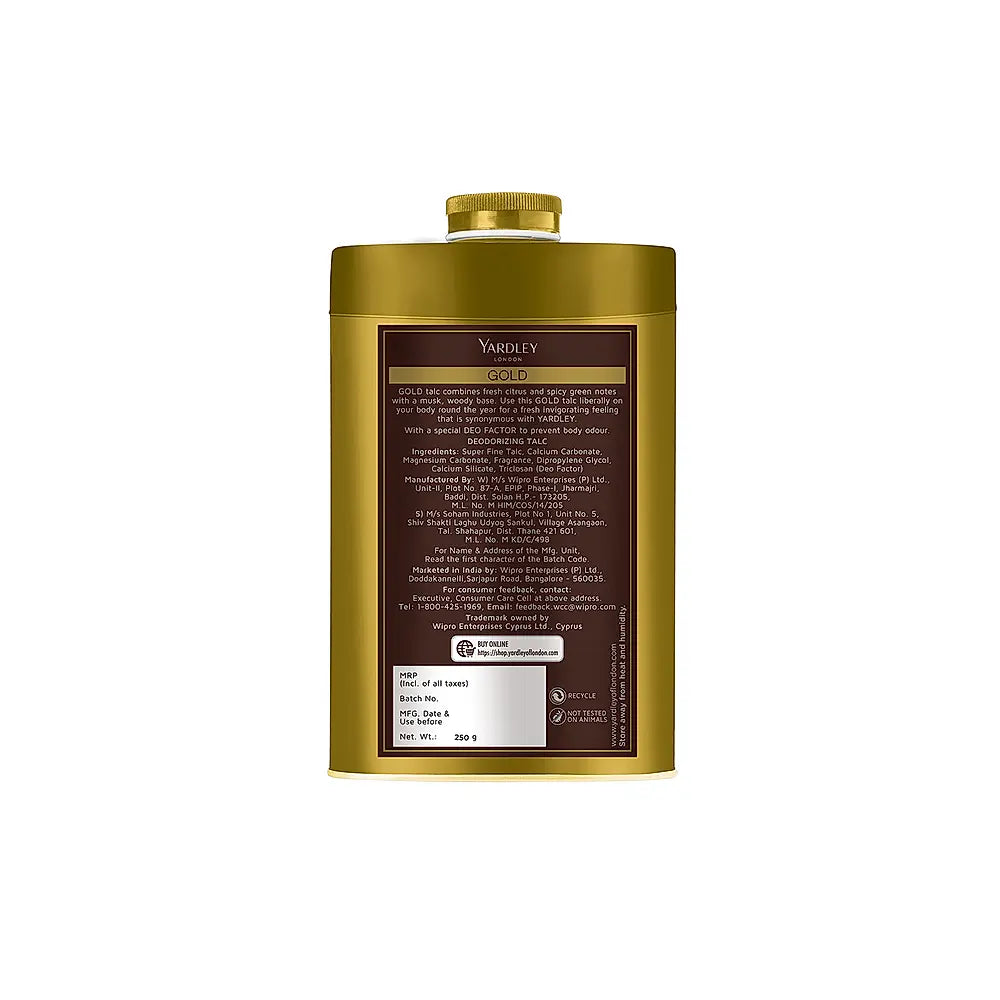 Gold deodorizing Talc 250g