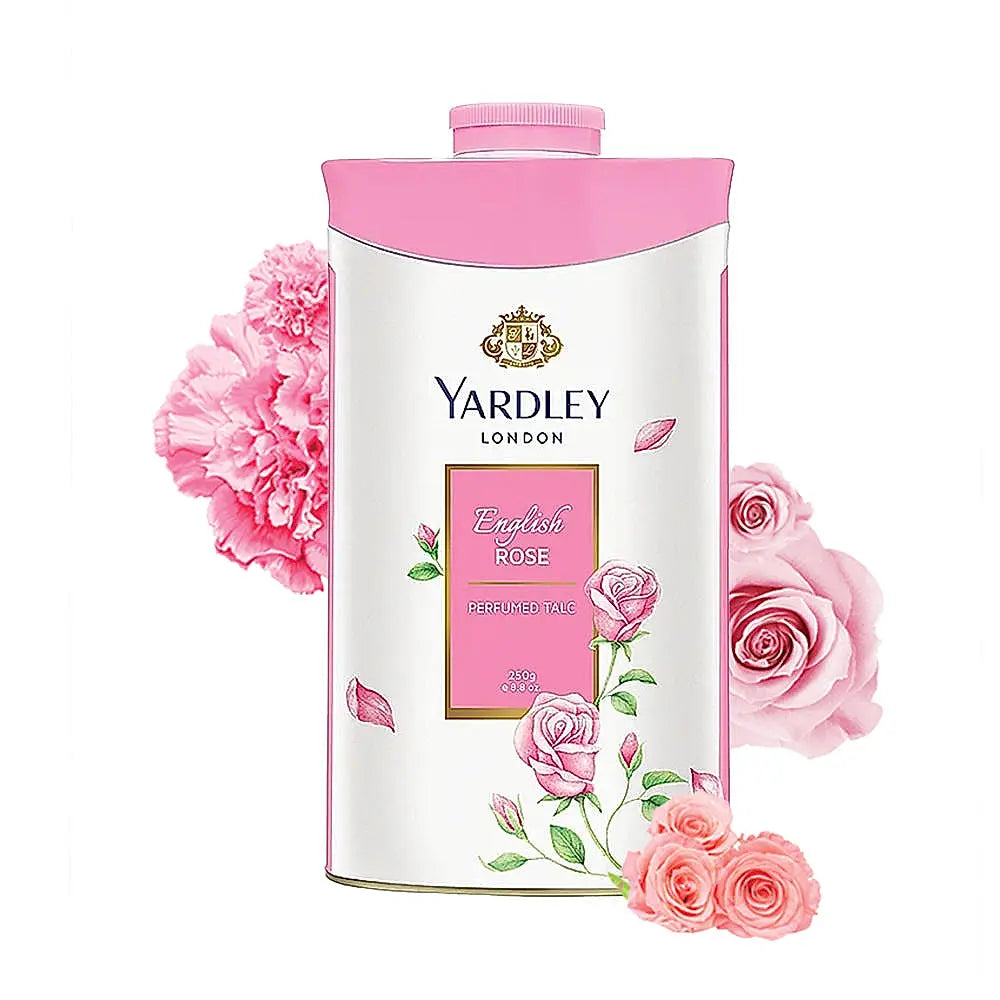 English Rose Perfumed Talc 250g