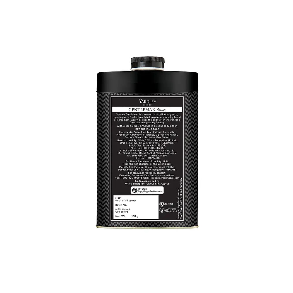 Gentleman Classic deodorizing Talc 100g
