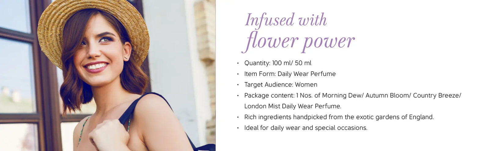 Model with flowers