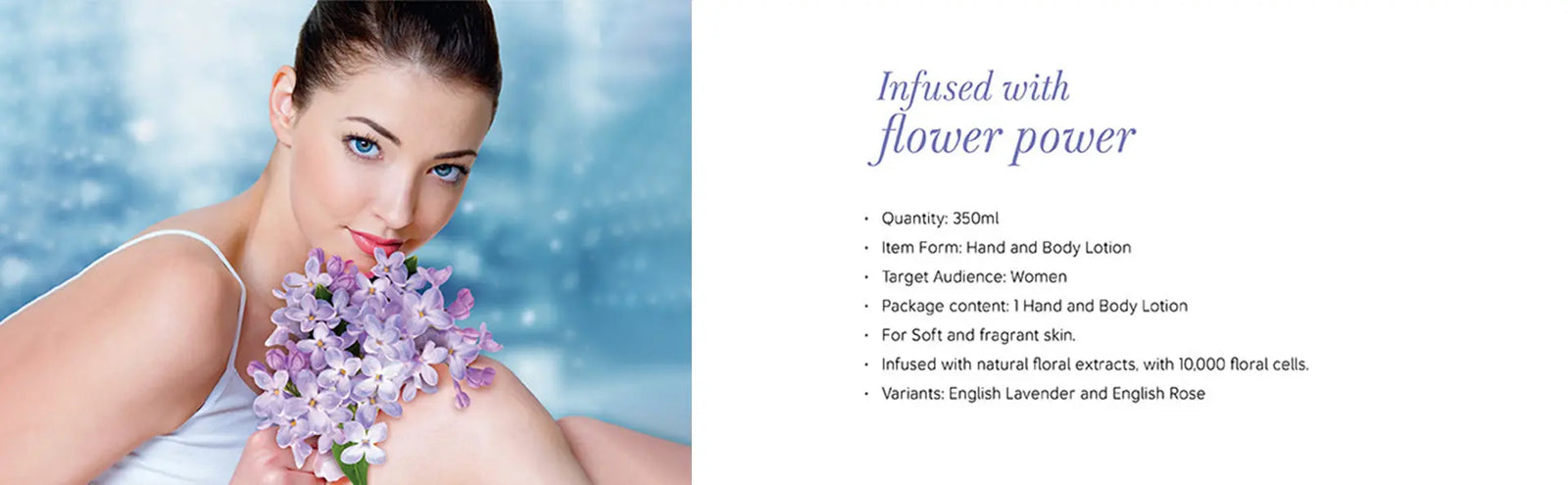 Model with flowers