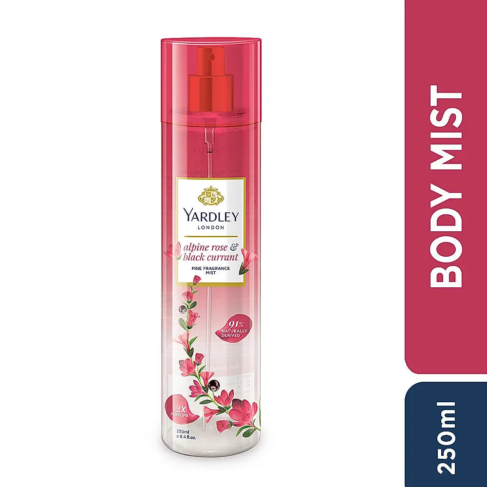 Fine Fragrance Mist – Alpine Rose & Black Currant – 250 ml
