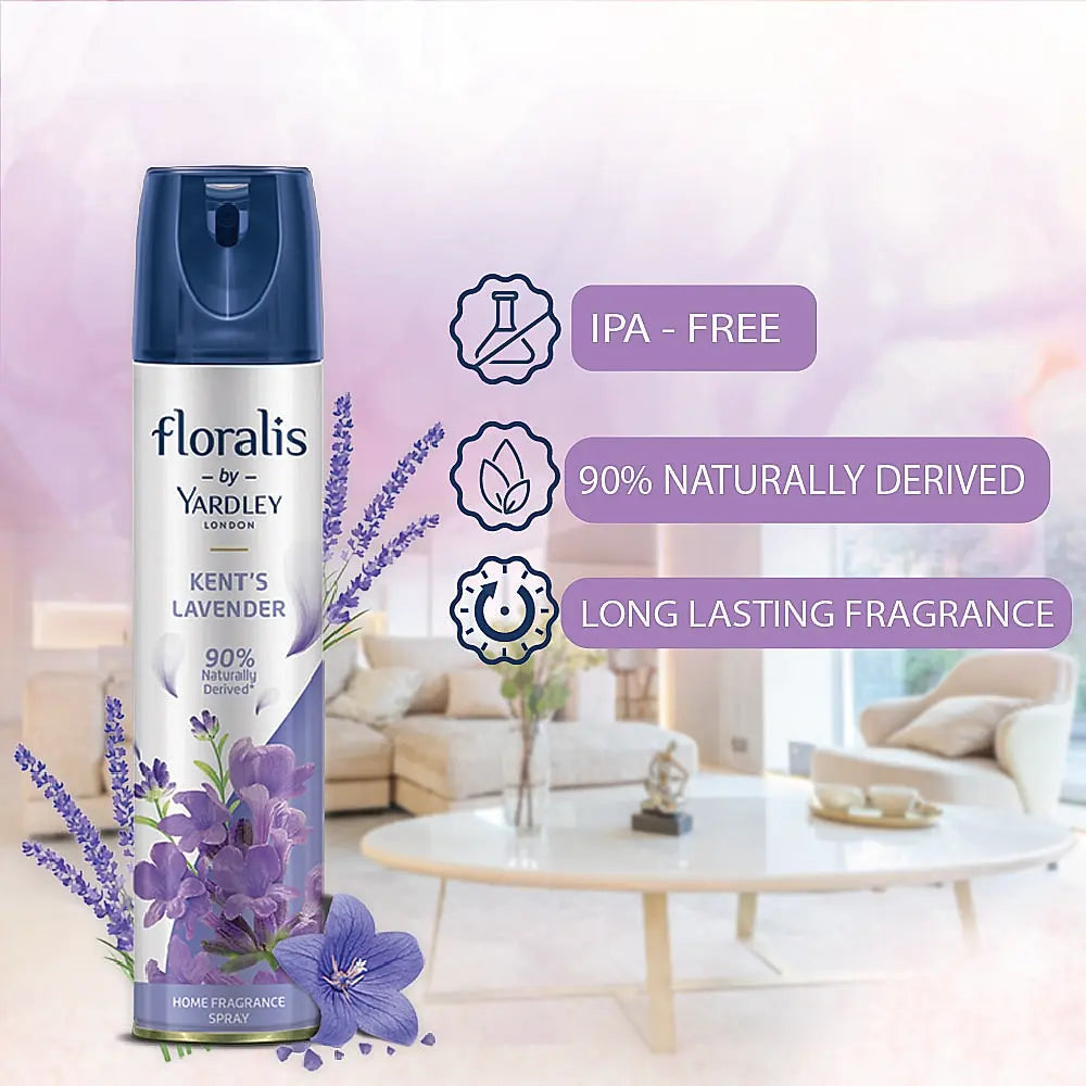 Floralis by 210ml - Home Fragrance Spray - Kent's Lavender - Air Freshener Spray