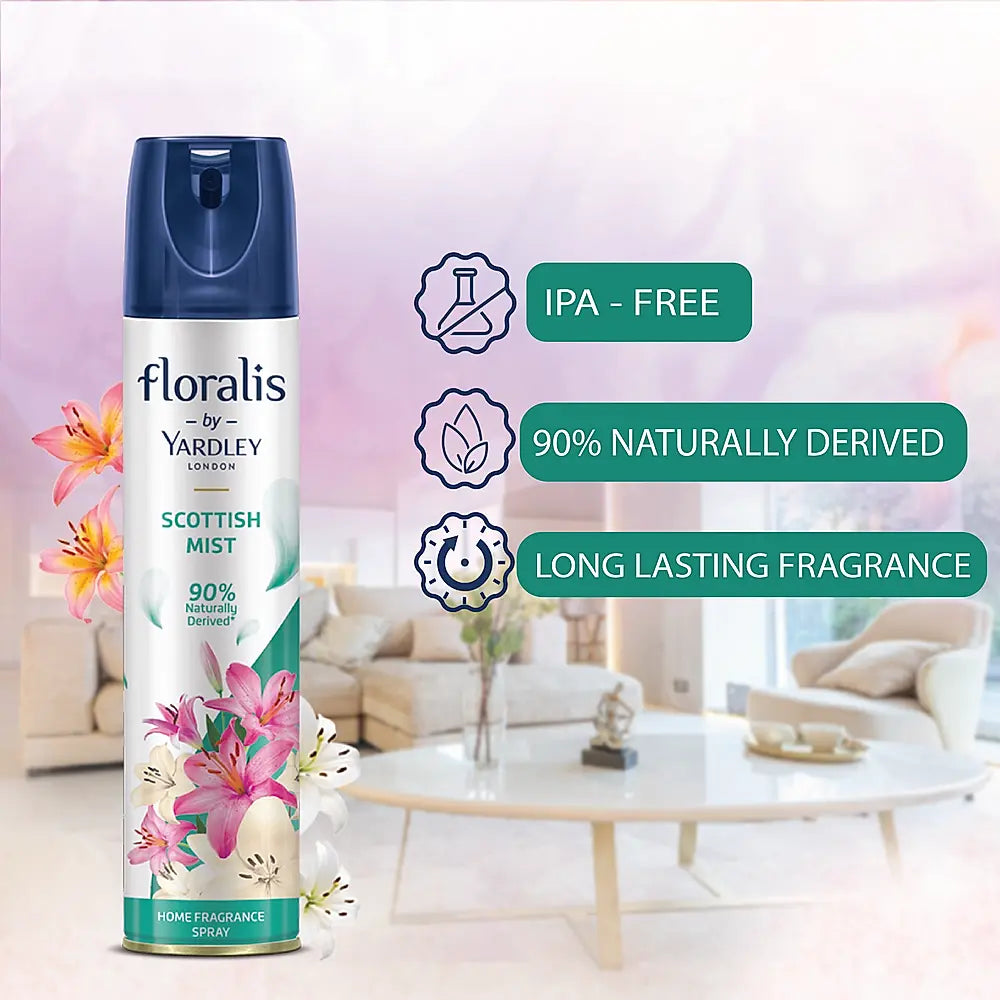 Floralis by 210 ml - Home Fragrance Spray - Scottish Mist - Air Freshener Spray