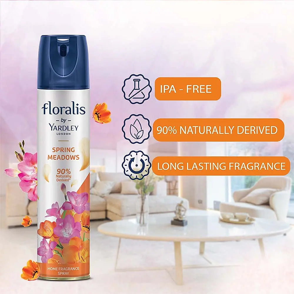 Floralis by 210 ml - Home Fragrance Spray - Spring Meadows - Air Freshener Spray