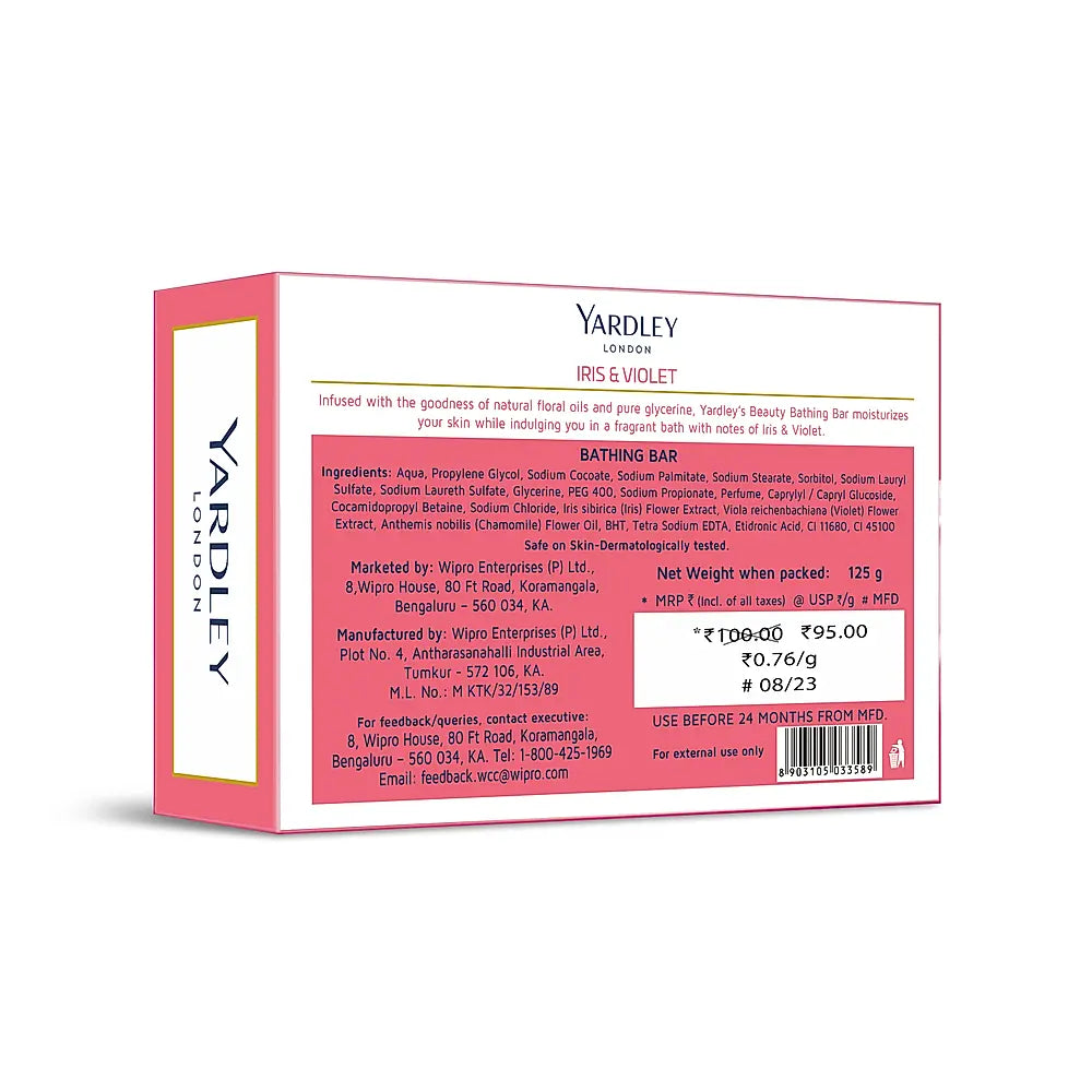 Clear Gel Bar Iris and Violet 125g