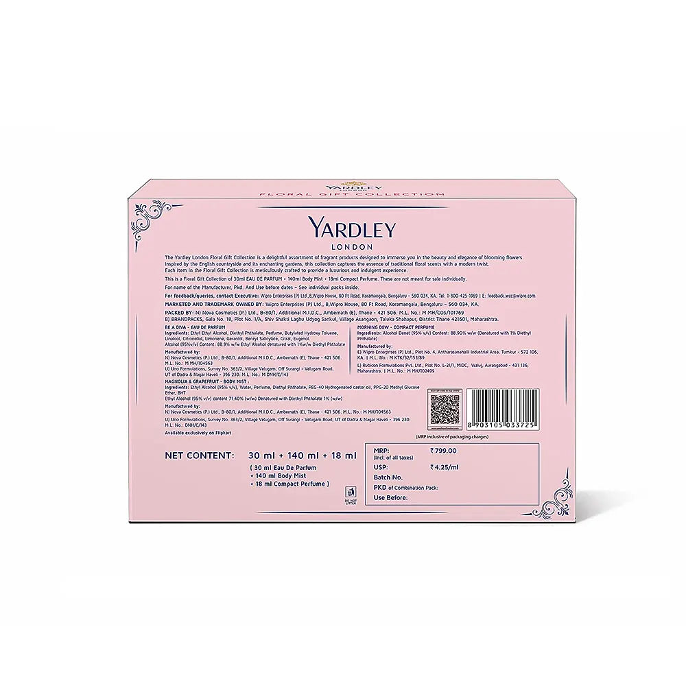 Floral Gift Collection for Women- DWP 30ml + Bodymist 140ml + CP 18ml