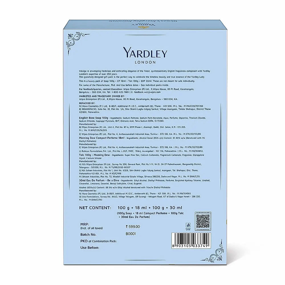 Luxury Essentials for WomenDeo 150ml/DWP 50ml/CP 18ml