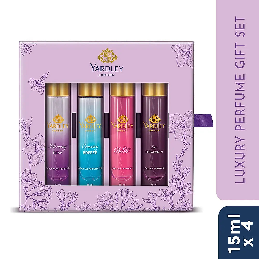 Luxury Perfume Gift Set 15ml x 4 pcs