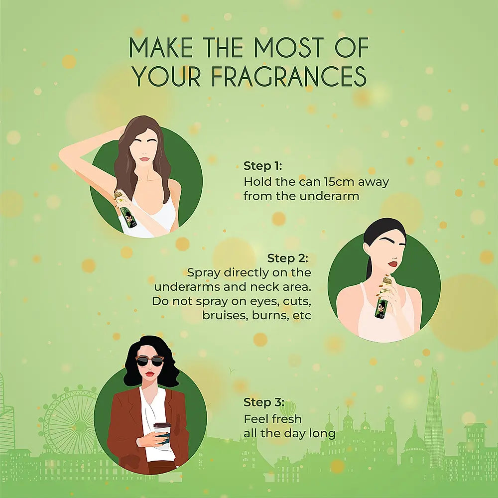 Cosmo Belle Refreshing Body Spray for Women, 150ml