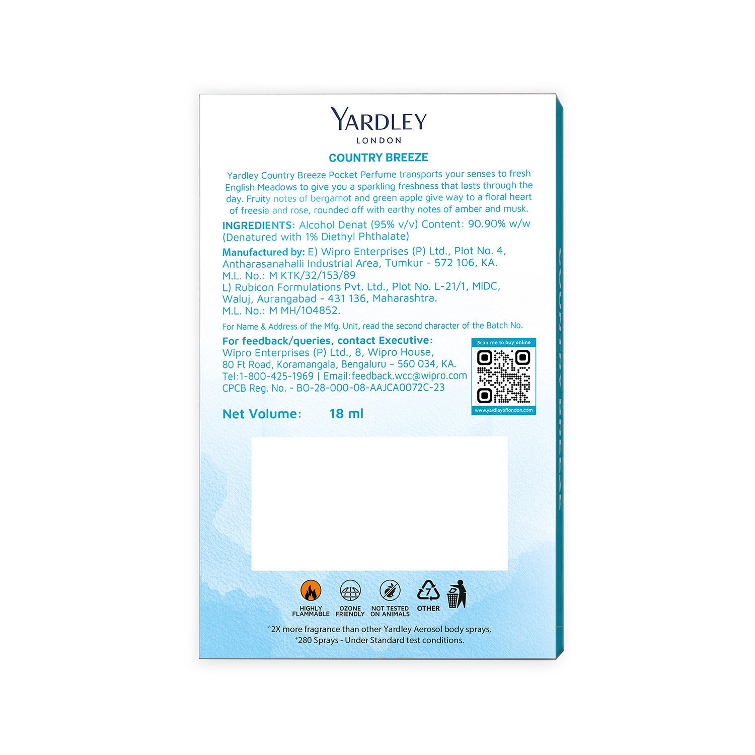 Country Breeze Compact Perfume, 18ml