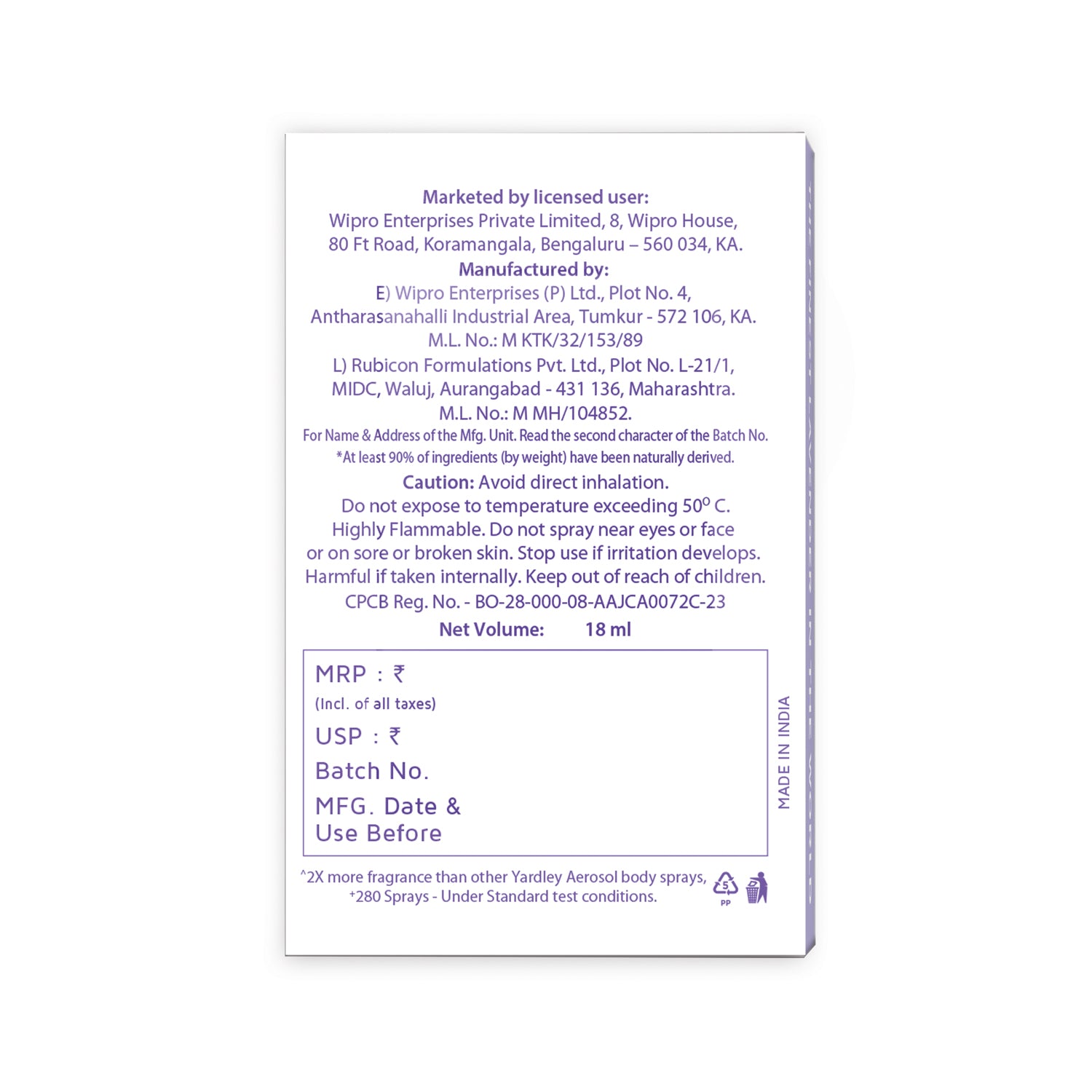 English Lavender Compact Perfume 18ml