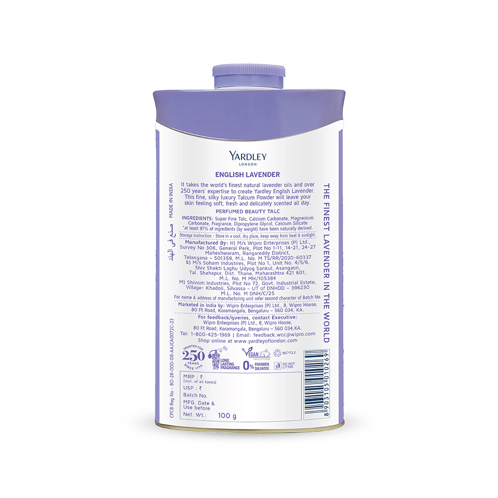 English lavender Perfumed Talc 100g