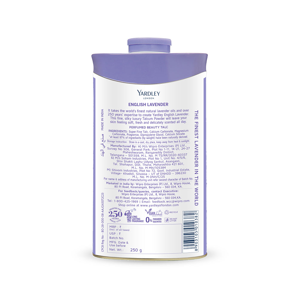 English lavender Perfumed Talc 250g