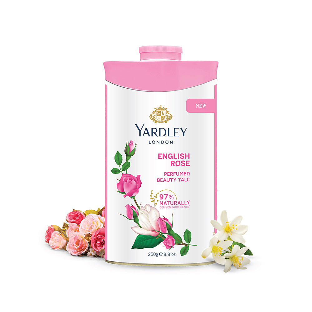 English Rose Perfumed Talc 250g