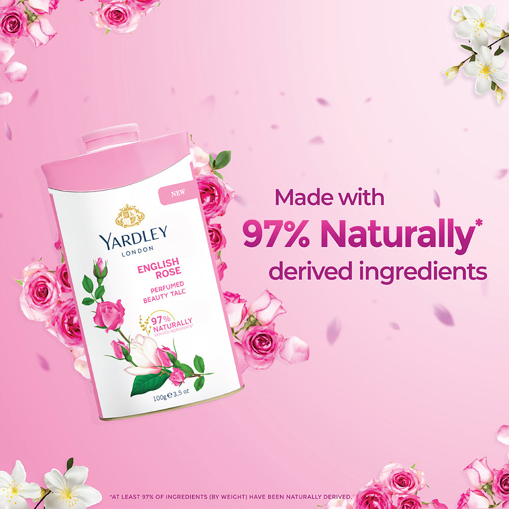 English Rose Perfumed Talc 250g