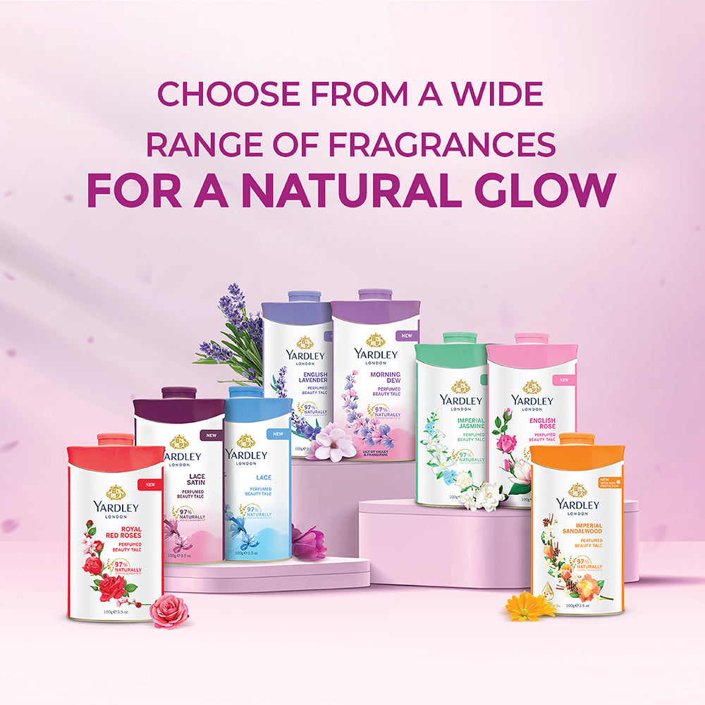 English Rose Perfumed Talc 250g