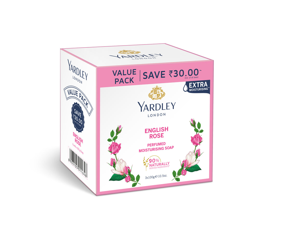 English Rose Luxury Soap Pack of 3 (3 X 100g)