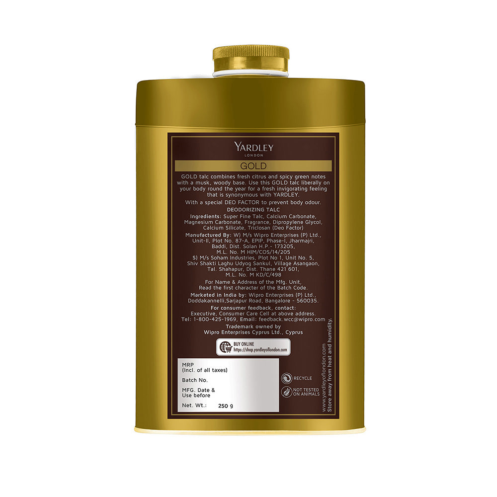Gold deodorizing Talc 250g