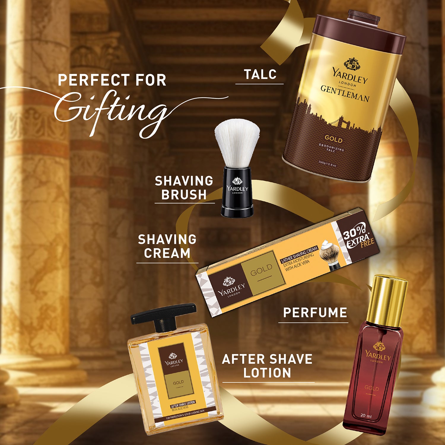 Gold Luxury Grooming Kit