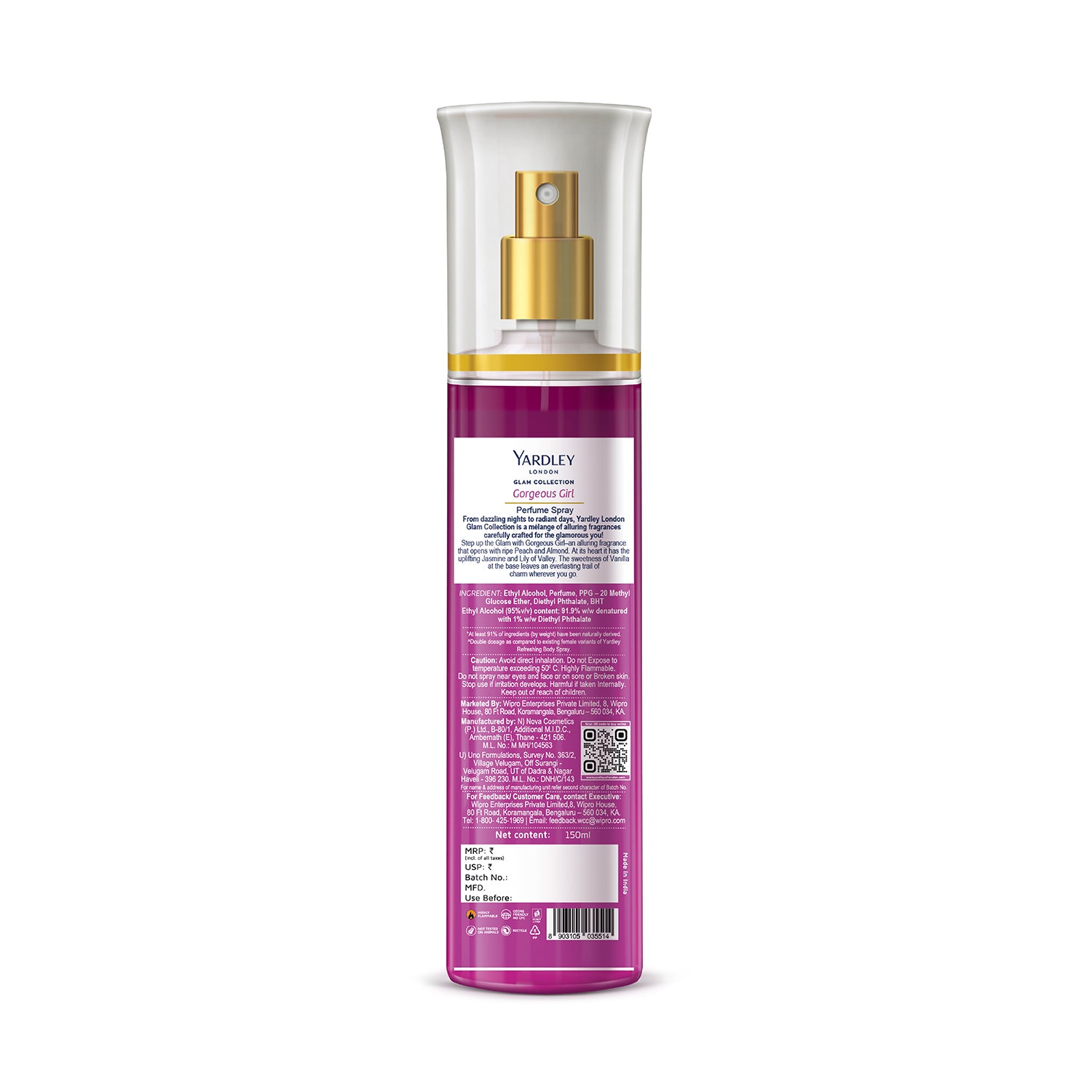 Yardley Bodymist Glam Gorgeous girl 150ml