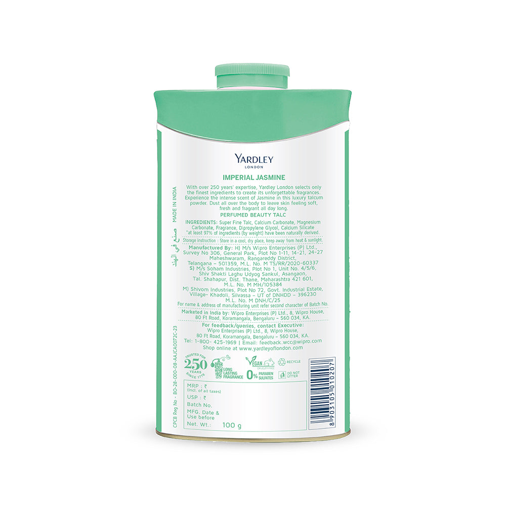 Imperial Jasmine Perfumed Talc 100g