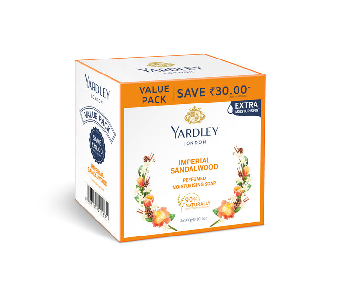 Imperial Sandalwood Luxury Soap Pack of 3 (3 X 100g)