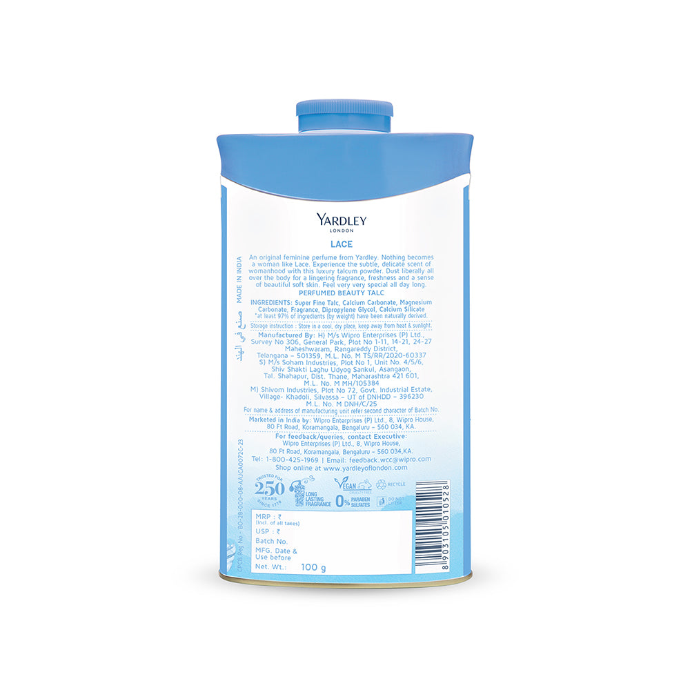 Lace Perfumed Talc 100g