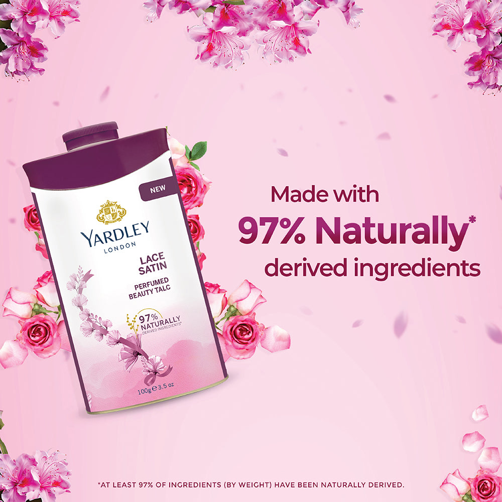 Lace Satin Perfumed Talc 100g