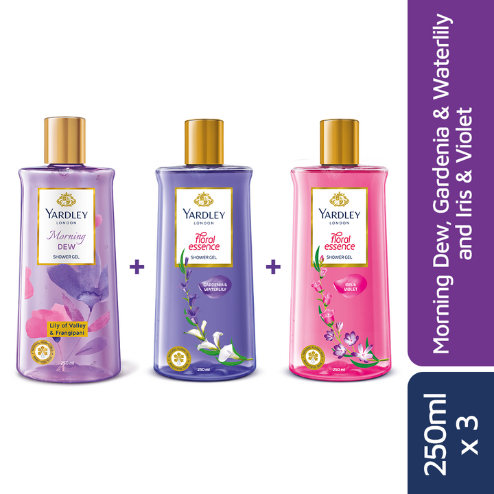 Shower gel pack of 3 - 3pcs x 250ml