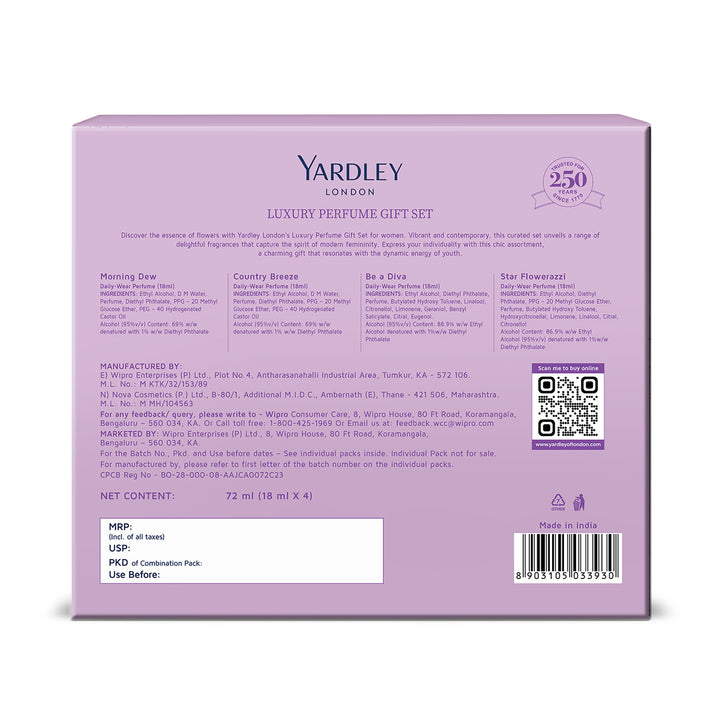 Luxury Perfume Gift Set 18ml x 4 pcs